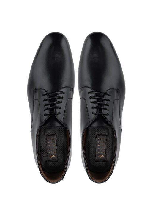 Franceschetti Erkek Hakiki Deri Siyah Klasik Ayakkabı - Görsel 6