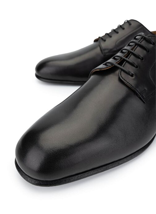 VALENTINO Erkek Hakiki Deri Siyah Klasik Ayakkabı - Görsel 4