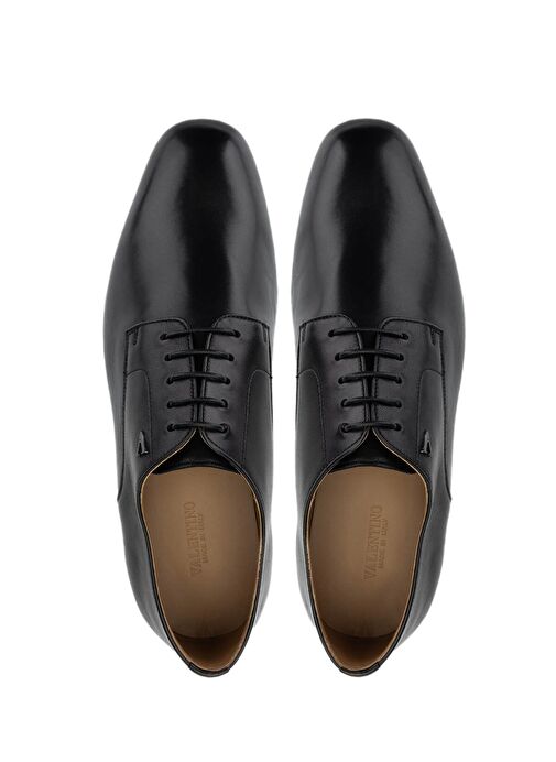 VALENTINO Erkek Hakiki Deri Siyah Klasik Ayakkabı - Görsel 6