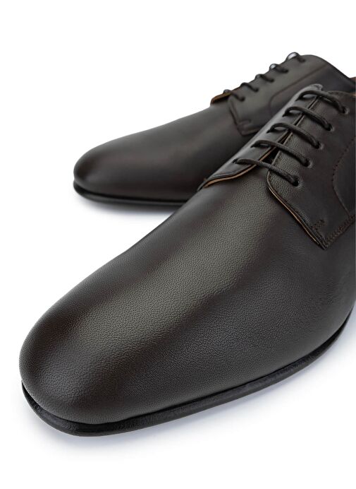 VALENTINO Erkek Hakiki Deri Kahverengi Klasik Ayakkabı - Görsel 4