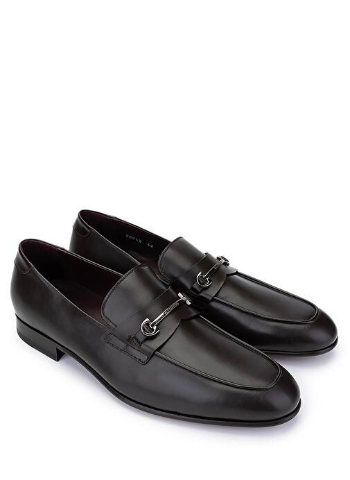 VALENTINO Erkek Hakiki Deri Kahverengi Klasik Ayakkabı - Görsel 3