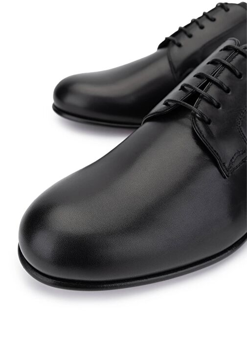 VALENTINO Erkek Hakiki Deri Siyah Klasik Ayakkabı - Görsel 4