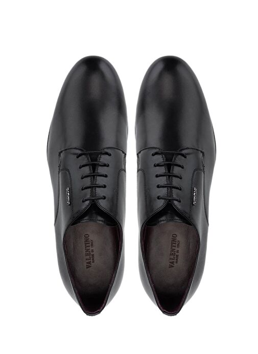 VALENTINO Erkek Hakiki Deri Siyah Klasik Ayakkabı - Görsel 6
