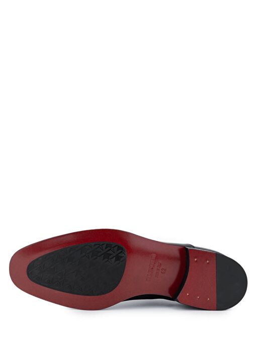 VALENTINO Erkek Hakiki Deri Siyah Klasik Ayakkabı - Görsel 5