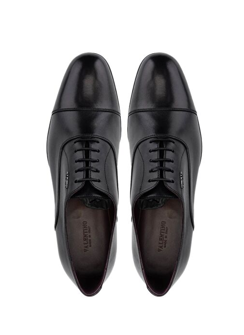 VALENTINO Erkek Hakiki Deri Siyah Klasik Ayakkabı - Görsel 6