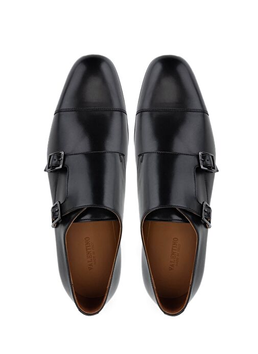 VALENTINO Erkek Hakiki Deri Siyah Klasik Ayakkabı - Görsel 6