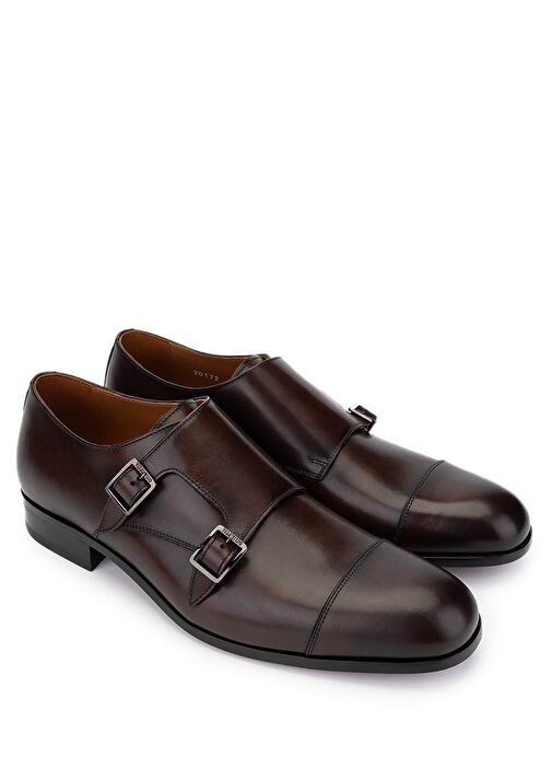 VALENTINO Erkek Hakiki Deri Kahverengi Klasik Ayakkabı - Görsel 3