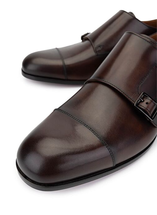 VALENTINO Erkek Hakiki Deri Kahverengi Klasik Ayakkabı - Görsel 4