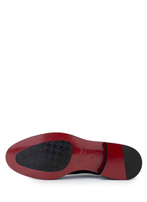 VALENTINO Erkek Hakiki Deri Siyah Klasik Ayakkabı - Görsel 5