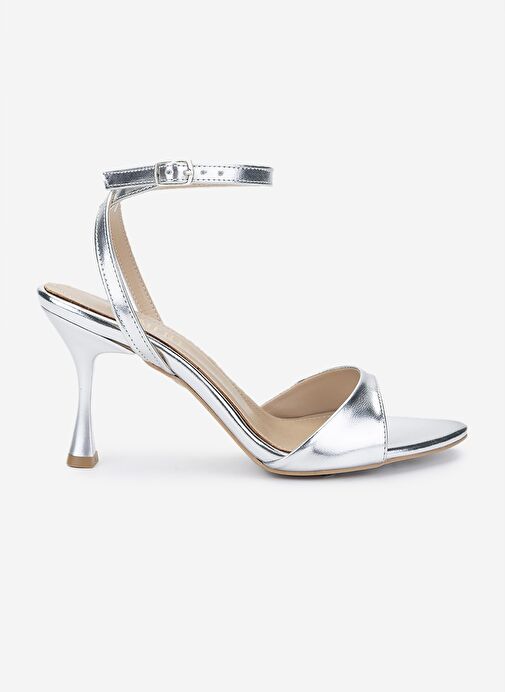 Valmenti Kadın Suni Deri Lame Topuklu Ayakkabı - Görsel 2