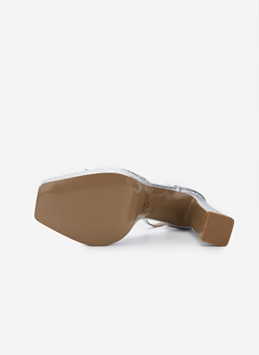 Valmenti Kadın Suni Deri Lame Topuklu Ayakkabı - Görsel 6