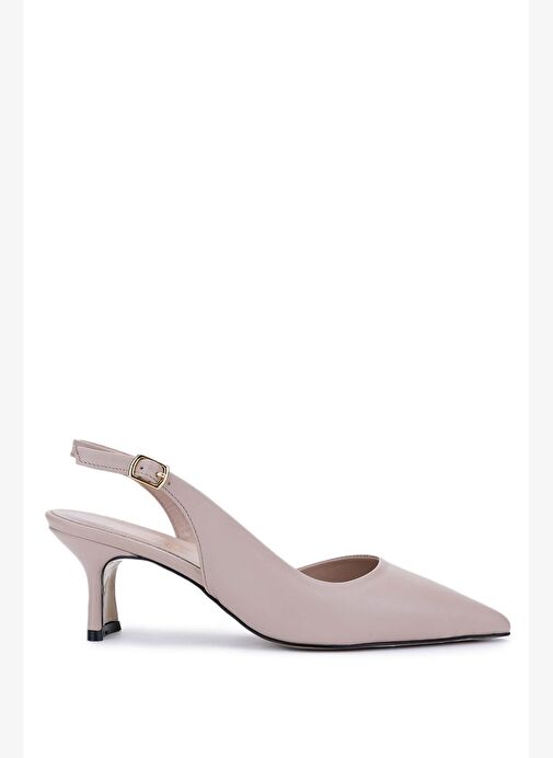 Tamer Tanca Kadın Hakiki Deri Vizon Topuklu Ayakkabı - Görsel 2