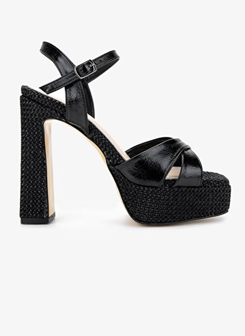 Valmenti Kadın Suni Deri Siyah Topuklu Ayakkabı - Görsel 2