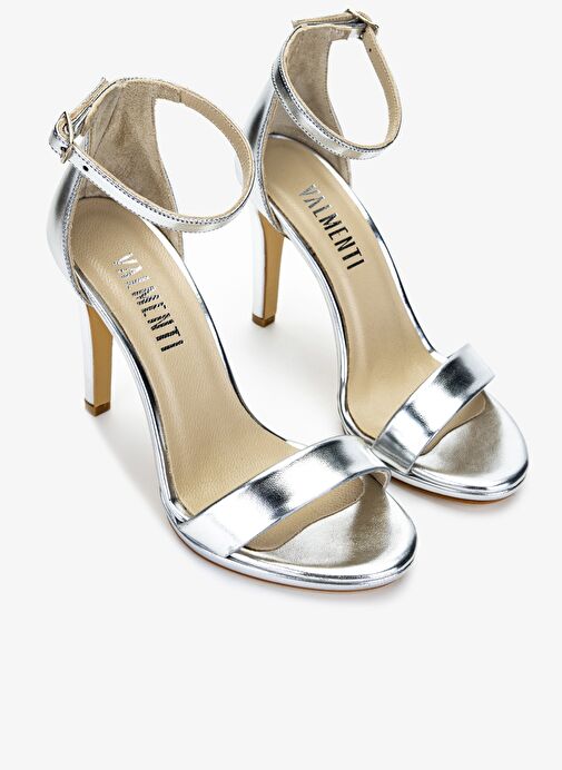 Valmenti Kadın Suni Deri Lame Topuklu Ayakkabı - Görsel 3