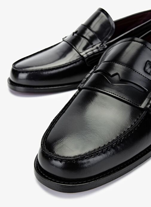 Valmenti Erkek Hakiki Deri Siyah Açma Klasik Ayakkabı - Görsel 4