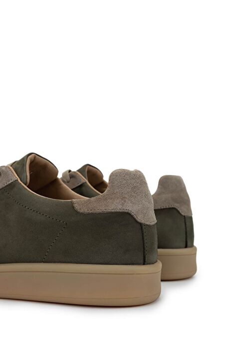 Tamer Tanca Erkek Hakiki Deri Haki Sneakers & Spor Ayakkabı - Görsel 6