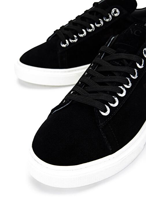 Tamer Tanca Erkek Hakiki Deri Siyah Süet Sneakers & Spor Ayakkabı - Görsel 5
