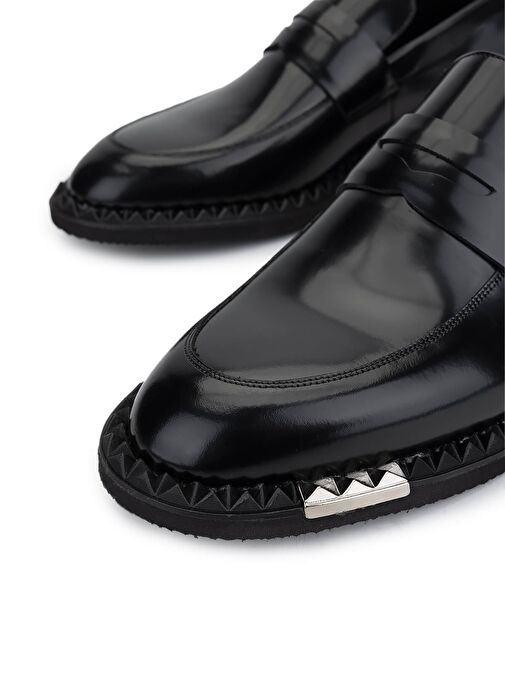 Tamer Tanca Erkek Hakiki Deri Siyah Açma Klasik Ayakkabı - Görsel 4