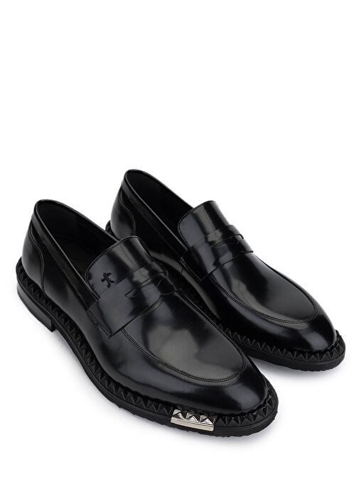 Tamer Tanca Erkek Hakiki Deri Siyah Açma Klasik Ayakkabı - Görsel 3