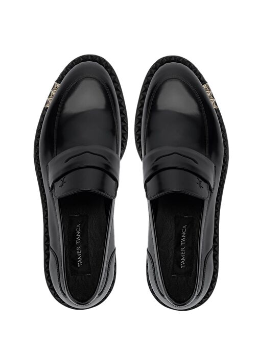 Tamer Tanca Erkek Hakiki Deri Siyah Açma Klasik Ayakkabı - Görsel 6
