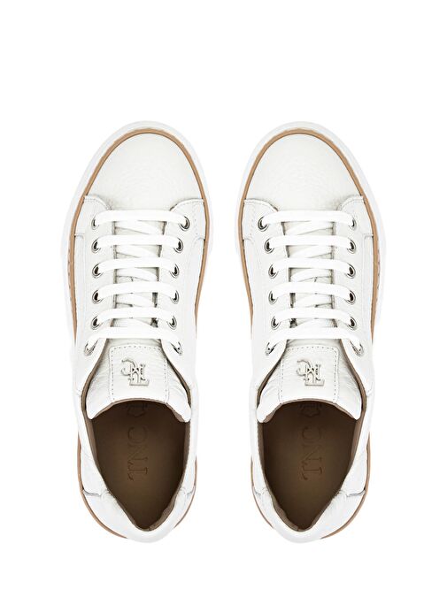 Tamer Tanca Kadın Hakiki Deri Beyaz Sneakers & Spor Ayakkabı - Görsel 6