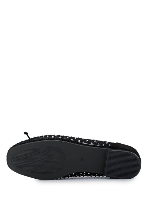 Tamer Tanca Kadın Hakiki Deri Siyah Babet Ayakkabı - Görsel 5