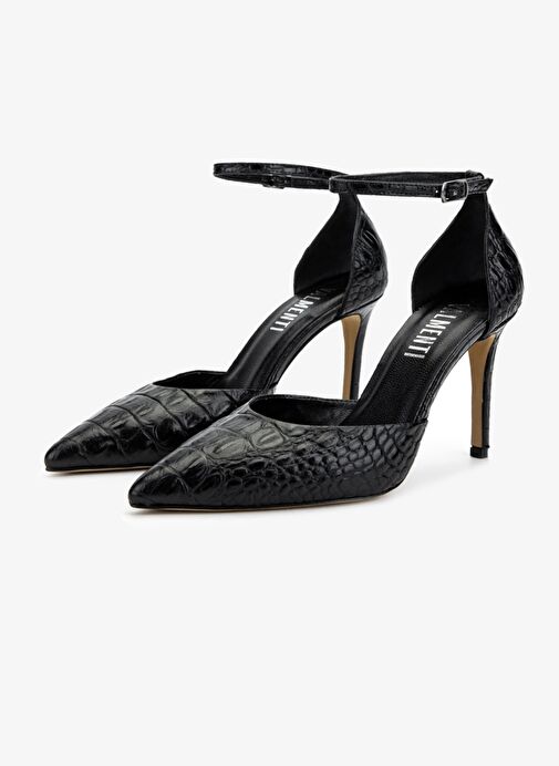 Valmenti Kadın Siyah Topuklu Ayakkabı - Görsel 5