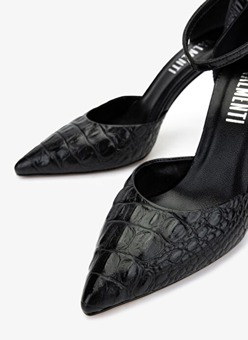 Valmenti Kadın Siyah Topuklu Ayakkabı - Görsel 4