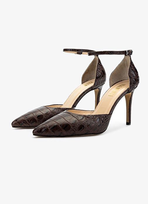 Valmenti Kadın Kahverengi Topuklu Ayakkabı - Görsel 5