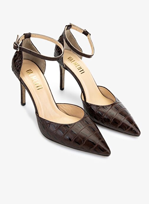 Valmenti Kadın Kahverengi Topuklu Ayakkabı - Görsel 3