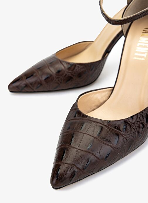 Valmenti Kadın Kahverengi Topuklu Ayakkabı - Görsel 4