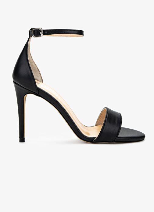 Valmenti Kadın Siyah Deri Topuklu Ayakkabı - Görsel 2