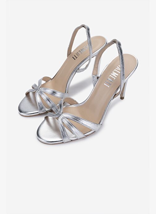 Valmenti Kadın Gri Topuklu Ayakkabı - Görsel 7