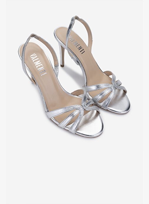 Valmenti Kadın Gri Topuklu Ayakkabı - Görsel 3