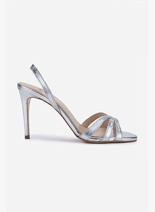 Valmenti Kadın Gri Topuklu Ayakkabı - Görsel 2