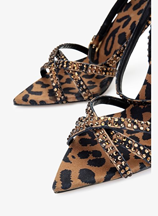 Valmenti Kadın Leopar Topuklu Ayakkabı - Görsel 4