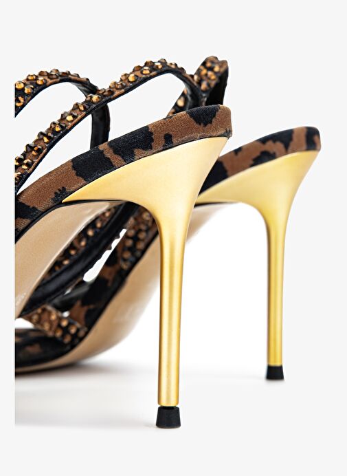 Valmenti Kadın Leopar Topuklu Ayakkabı - Görsel 5
