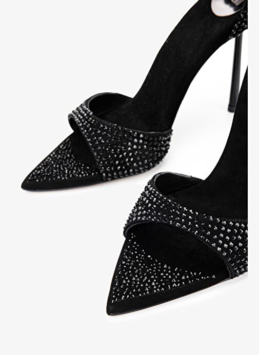 Valmenti Kadın Siyah Topuklu Ayakkabı - Görsel 4