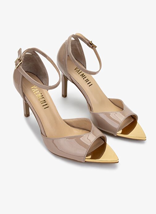 Valmenti Kadın Bej Topuklu Ayakkabı - Görsel 3
