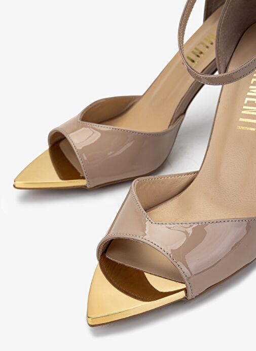 Valmenti Kadın Bej Topuklu Ayakkabı - Görsel 4