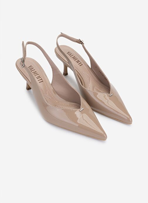 Valmenti Kadın Bej Topuklu Ayakkabı - Görsel 3