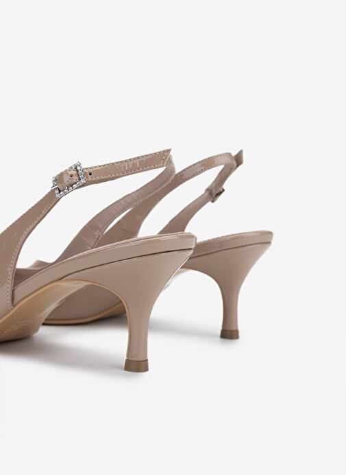 Valmenti Kadın Bej Topuklu Ayakkabı - Görsel 4