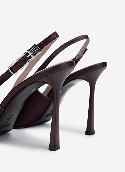 Valmenti Kadın Bordo Topuklu Ayakkabı - Görsel 5