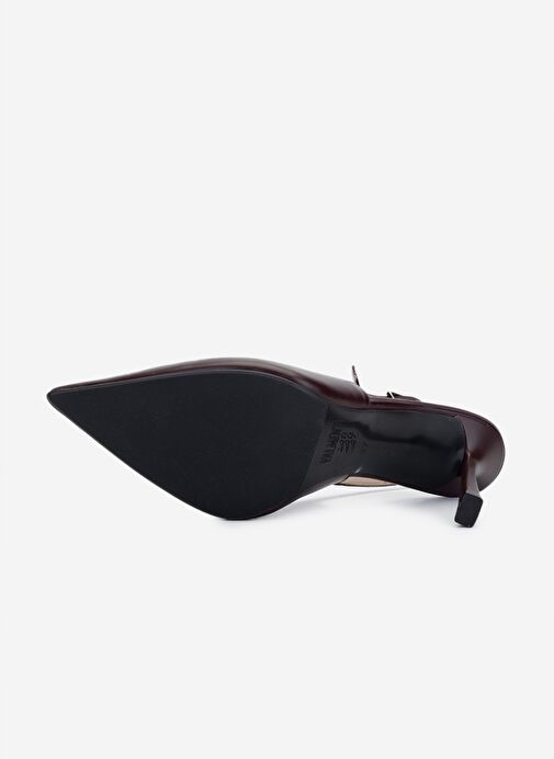 Valmenti Kadın Bordo Topuklu Ayakkabı - Görsel 6