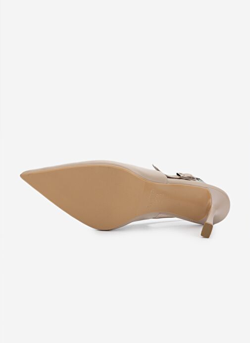 Valmenti Kadın Bej Topuklu Ayakkabı - Görsel 5
