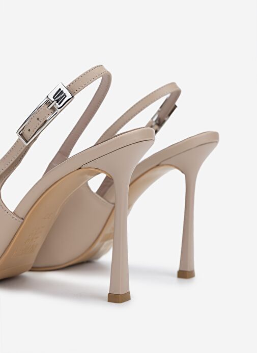 Valmenti Kadın Bej Topuklu Ayakkabı - Görsel 6
