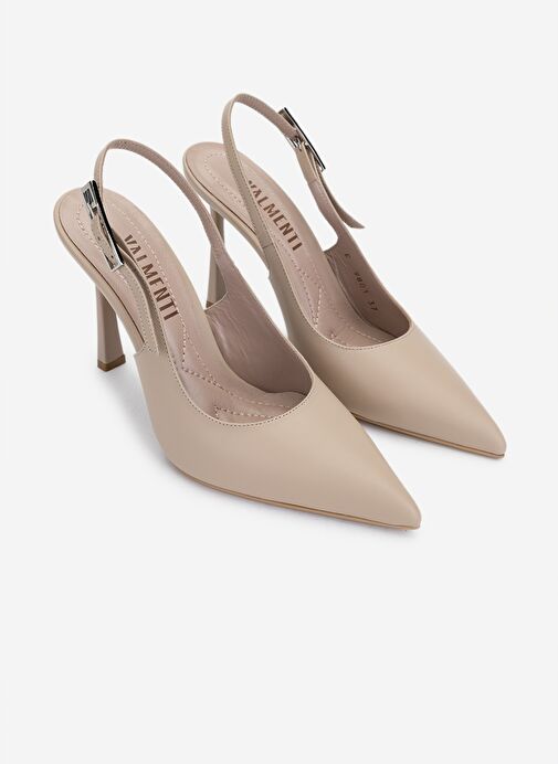 Valmenti Kadın Bej Topuklu Ayakkabı - Görsel 3