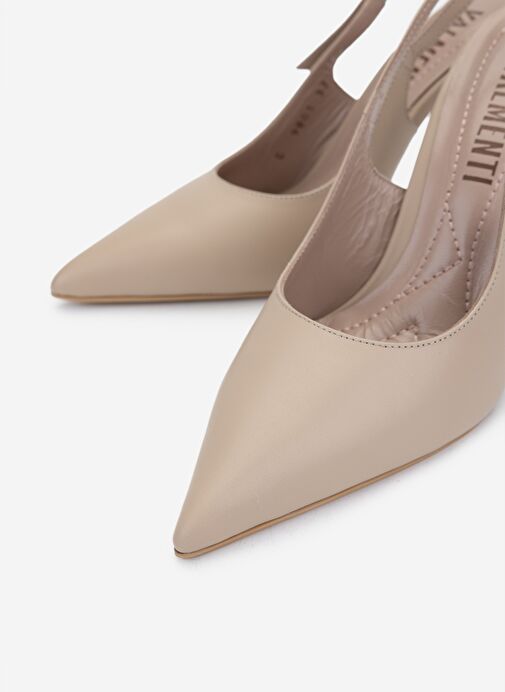 Valmenti Kadın Bej Topuklu Ayakkabı - Görsel 4
