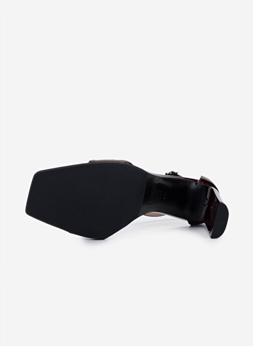 Valmenti Kadın Bordo Topuklu Ayakkabı - Görsel 6