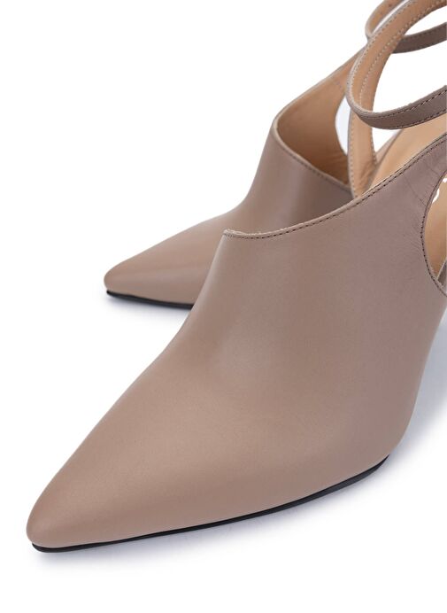 Tamer Tanca Kadın Hakiki Deri Vizon Topuklu Ayakkabı - Görsel 4